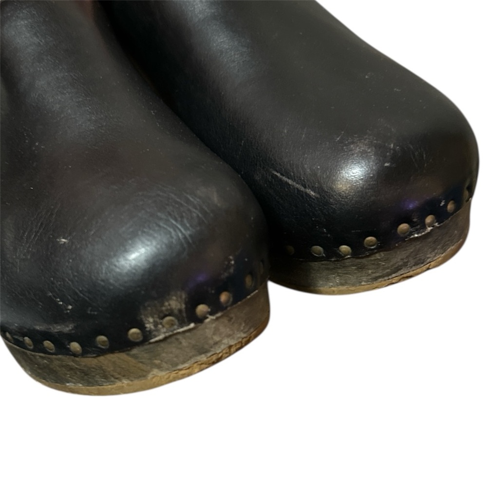 Berkemann Original Toeffler Clogs Black Wooden Soles Size EU 43 - Picture 7 of 9